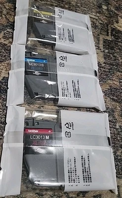Genuine Brother LC3013 XL Magenta/Cyan/Yellow Ink Cartridges  - Image 1 of 4