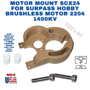 Montaje de motor SCX24 para motor sin escobillas Surpass Hobby 2204 1400kv con pernos - Imagen 1 de 5
