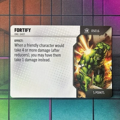 Heroclix Fortify One-Shot Card | OS016 016 | Collector's Trove OP Kit Marvel - Image 1 of 2