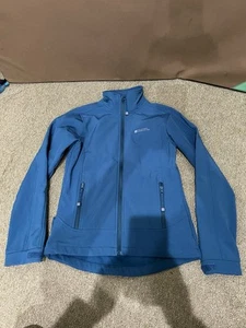 Chaqueta forrada con cremallera completa Mountain Warehouse para mujer talla US 4 verde azulado carcasa suave - Imagen 1 de 8