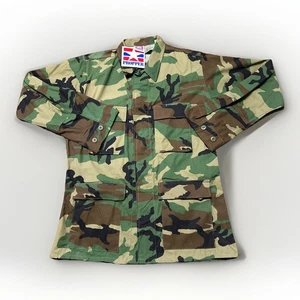 Propper Uniform BDU Cotton Blend Coat Jacket Woodland Camo Men's Medium Long NWT - Picture 1 of 5