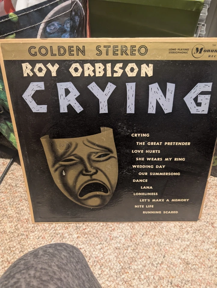 Roy Orbison CRYING  LP 1962 Rock Pop Monument M4007 High Fidelity - Image 1 of 3