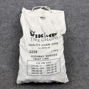 Quality Chain Corp VIKING Model 2228 Ladder Twist Link Tire Chains - Picture 1 of 4