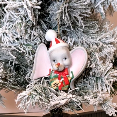 1989 DUMBO фарфора Disney Grolier Рождественское украшение первый в серии - Изображение 1 из 4