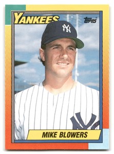 Mike Blowers 1990 Topps Traded #9T New York Yankees BASEBALL