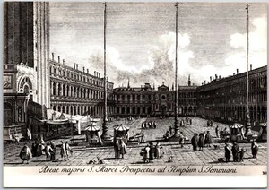 Area Majors S. Marci Prospectus Ad Templum S. Teminiani Real Photo RPPC Postcard - Picture 1 of 2