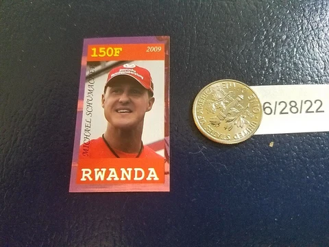 Michael Schumacher Nascar Driver 2009 RWANDA NON Perforated Stamp Cover