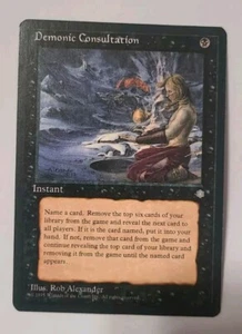 MTG Magic the Gathering Demonic Consultation (121/383) Ice Age - Picture 1 of 2