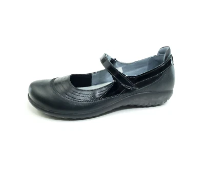 NAOT Kirei Maryjane Plano Cuero Negro Charol Mujer EUR 41/US 10-10.5 Foto 1 de 4