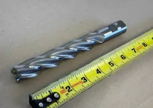 7/8" NACHI END MILL HSS 5" LOC, 7-1/4" OAL, 7/8" DIA, 4 FLUTE, SPORE VC - Picture 1 of 12