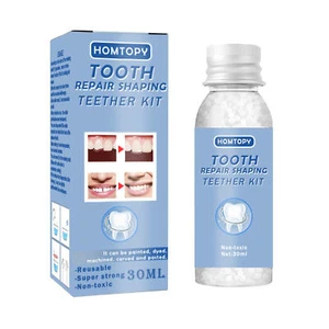 Kit de relleno de cavidad de cemento dental permanente reparación dental dientes falsos - Imagen 1 de 12