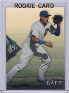TARJETA DE NOVATO JAVIER BAEZ Chicago Cubs béisbol Bowman platino cromo radiocontrol - Imagen 1 de 2