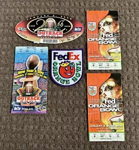 2002 2004 2006 Florida Gators NCAA Bowl Ticket Stub Lot Outback Orange Bowl - Bild 1 von 6
