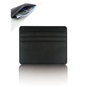 Luxury High Quality Soft Leather Slim Wallet ID Credit Coins Card Holder Gift - Bild 1 von 12