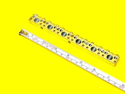 ILSCO NB16 SOLID COPPER GROUND NEUTRAL 7" BAR CU9 21 HOLE 1/0 - #14 NBCE-0615-2 - Image 1 of 4