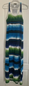Tommy Bahama Maxi Dress Womens Size Small Ombre Tie Dye Beachy Cruise - Picture 1 of 7