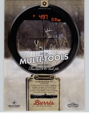 Mira para rifle Burris Eliminator III 2016 anuncio impreso cola blanca ciervo Buck a la vista Foto 1 de 4