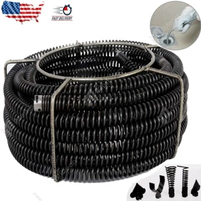 IMESHBEAN 7/8" Cable fits RIDGID K60 C10 50' Sectional Pipe Drain Cleaning Cable &Cutter