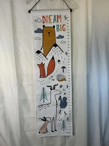 World Market Kids Growth Measurement Height Chart Animal Theme Sz 13x48 New - Picture 1 of 7