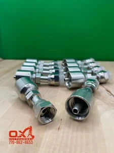 10 Stück Aftermarket Parker 43 Serie 1JS43-4-4 1/4" ORFS Innengewinde auf 1/4" Schlauch - Bild 1 von 1
