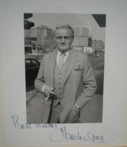 FOTO FIRMADA RARA GRIS DE CHARLES "BLOFELD" PELÍCULAS DE JAMES BOND - CERTIFICADO DE AUTENTICIDAD FALLECIDO - Imagen 1 de 4