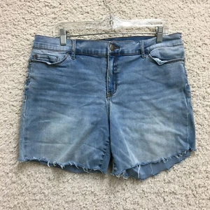 Juicy Couture Shorts 16 Womens Denim Casual Jeans Cut Off Mid Rise Medium Wash - Picture 1 of 13