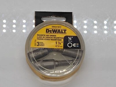 DeWALT 5/16" Magnetic Nut Setter, 1-7/8" long, 1 Pack of 3 Bits - Image 1 of 4