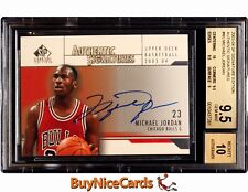 2003-04 Michael Jordan UD Sp Autogramm Authentisch Autogramme Auto # Mj BGS 9.5
