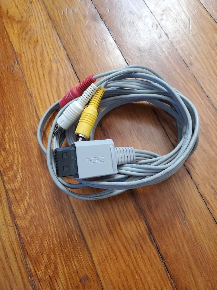 OFFICIAL OEM GENUINE Nintendo Wii Wii U AV VIDEO COMPOSITE CABLE - Image 1 of 1