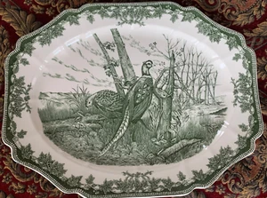 Royal Game 20,25" Platte Made in England von Wedgwood & Sons für Williams-Sonoma - Bild 1 von 11