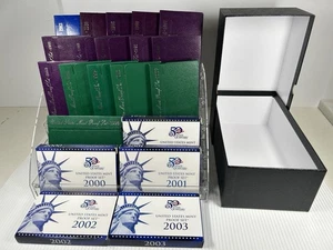 21  Sets ESTATE LIQUIDATION 1983-2003 US Proof Set Run, 2+ Decades 129 coins - Picture 1 of 7