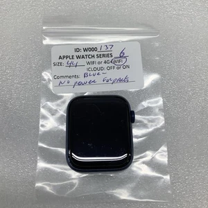 Apple Watch Series 6 GPS 44mm 000137 No Power , For Parts, Watch Only - Zdjęcie 1 z 6