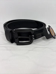 DICKIES MEN'S LEATHER BELT INDUSTRIAL STRENGTH WORK BELT Black Size 38 New - Picture 1 of 14