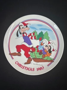 Weihnachten Walt Disney Sammelteller Goofy Mickey 1980 - Bild 1 von 2