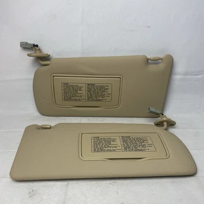 Juego de pares de parasoles Acura TSX 2004-2008 conductor pasajero diestro beige claro tostado Foto 1 de 4