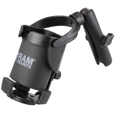 RAM Mount Level Cup XL Drink Cup Holder w/ Long Arm Fits Larger Drink Containers - Image 1 of 2