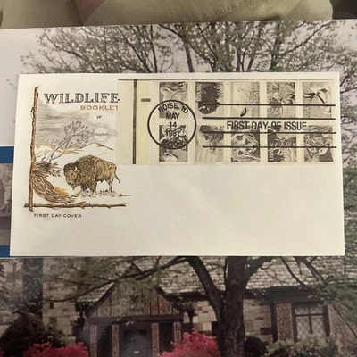 US FDC # 1880-1889a 18c America Wildlife ArtCraft Pane  1981, Boise Idaho - Image 1 of 4