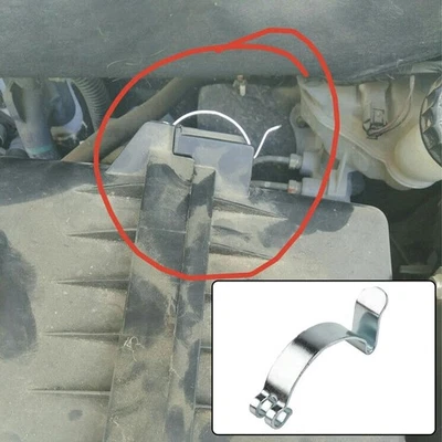 Spring Clip Clamp Easy Installation Exquisite Housing Box Accessory Silver - Image 1 of 4