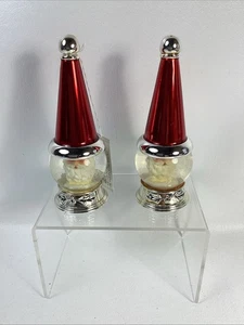 Neiman Marcus Towle Argentieri Babbo Natale Globo di Neve Sale e Pepe Set 5" NUOVO - Foto 1 di 11