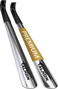 FALKON Shoe Horn Long Handle- 16.5" Metal Shoe Horn Sets for Men, Women and Chil - Picture 1 of 12