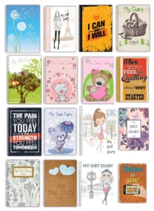 DIET Diary WEIGHT Loss PLANNER TRACKER/FOOD DIARY SLIMMING A5 DIARY /FUN PAGES - Picture 1 of 32
