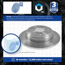 2x Brake Discs Pair Solid fits HONDA FR-V BE3 2.0 Rear 2005 on K20A9 282mm Set