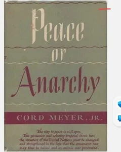 Peace or Anarchy Meyer, Cord. HC no DJ - Picture 1 of 1