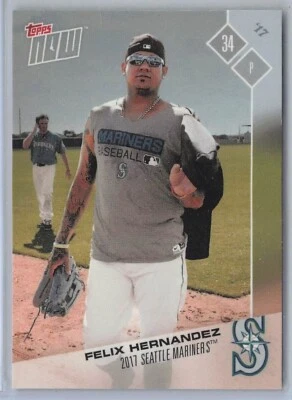 2017 Topps Now #OD-196 Felix Hernandez Seattle Mariners - Image 1 of 2