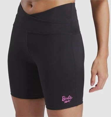 Reebok Women's Black Reebok x Barbie Bike Shorts Size M - Image 1 of 4