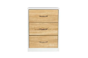3 Drawer Modern Bedside Cabinet Nightstand Bedroom Storage Furniture Side Table - Picture 1 of 26