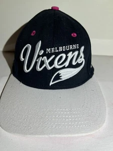 Melbourne Vixens Snapback cap Navy White Pink Embroidered VGC - Picture 1 of 6