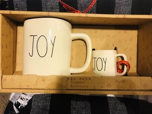 Rae Dunn Mug Mini Mug Set Ornament Joy LL Boxed Set Gift Holiday - Picture 1 of 4