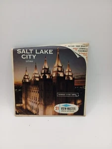 Salt Lake City Utah Famous Cities Series View-Master Pack A 348 W/12 Pg booklet - Foto 1 di 5