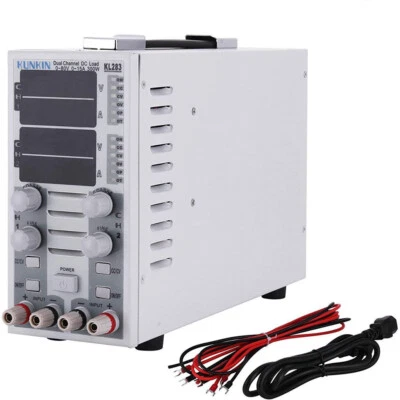 KL283 Dual Channel Adjustable LCD DC Electronic Load Tester 300W 80V 30A 110V - Image 1 of 4
